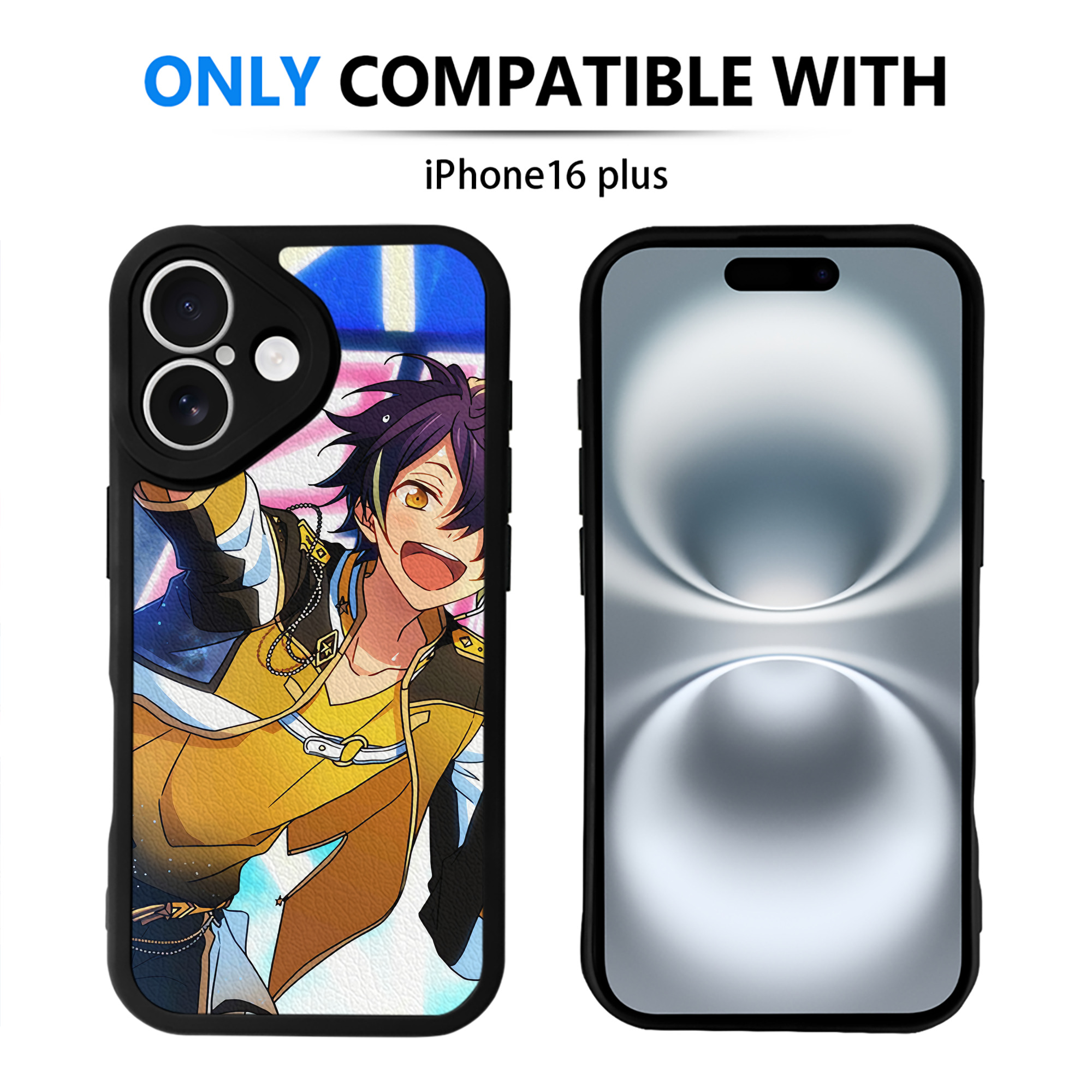 （画像用） あんさんぶるスターズ! Ensemble Stars 【iPhone 16シリーズ対応】シリコンスマホケース（レザー調） 材質：シリコン